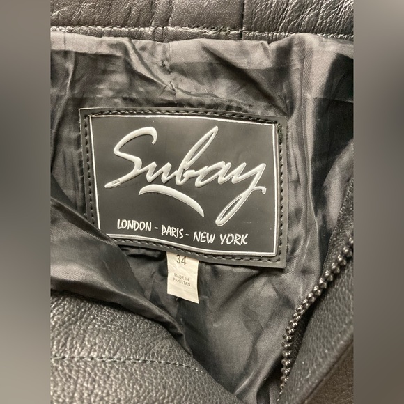 Men’s Sz 34x32 Authentic Leather Skinny Moto Punk Jeans Pants - Picture 7 of 7